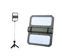 Solar Rechargeable LED Camping Light, 2000LM High Brightness Lantern, 5000mAh Battery, 5 Lighting Modes, Adjustable Color Temp, Portable Hook for Tent Hiking