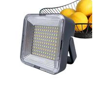 Solar Rechargeable LED Work Light, Solar Portable Flood Light, 3 Modes, Multi-Functional Camping Lights, Powerful Rechargeable Flashlight Spotlight, Waterproof Job Site Lights for Outdoor Camping
