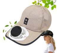 Solar Rechargeable Peak Cap, 2026 Upgraded Adjustable Personal Air Conditioner Cap, USB Rechargeable Wide Brim Sun Hat for Outdoor Running, Fishing, Hiking & Gardening (D)