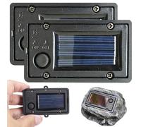 Solar Replacement Battery Box for Outdoor Garden Lights, with Light Sensor, Waterproof, DIY Solar Light Kit, 2 Pack, 7x4cm