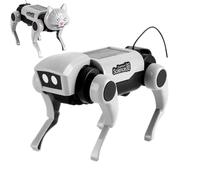 Solar Robot Dog Kit - Intelligent Robotics Toy, Educational Mechanical Dog, Solar Powered Science Kit, DIY Learning Engineering Model | Smart Construction Robot for Kids Teens Adults Educational STEM