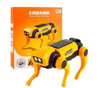 Solar Robot Dog Kit - Mechanical Toy Science Experiment Kits, Educational DIY Learning Electronic Components ABS Building Engineering Set For Kids Child Programmer Developer Safe Smooth,