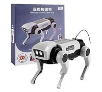 Solar Robot Dog Kit - Mechanical Toy Science Experiment Kits, Educational DIY Learning Electronic Components ABS Building Engineering Set For Kids Child Programmer Developer Safe Smooth,