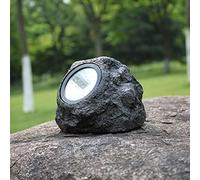 Solar Rock Lights Outdoor, 12x15cm Landscape Lights Decorative, Solar Rock Lights Glow in The Dark Rocks for Paths, Sidewalks, Yards, Landscapes, Patios