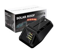 Solar Roof Lights Trucks - Wireless LED Visibility, 5.5x3.1x1.8 Inch Exterior Lamp, High Brightness Marker Beacon Set with Magnetic Base | Cab Signal for Pickup Plus Automotive Camping Vehicle