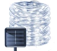 Solar Rope Lights Outdoor,KINGCOO 12M/39ft 100LED LED Rope Lighting Waterproof Copper Wire Rope String Light for Outdoor Indoor Home Garden Patio Parties (White)