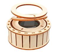 Solar Rotary Double Rings Model Kits Educational Toy STEM Physics Teaching Aid Science Toy for Classroom Home Use Science Experiment Solar Rotary Double Rings Model Stem Teaching Aid