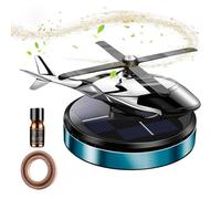 Solar Rotating Car Air Freshener - Compact Helical Fan Perfume Unit, Quick Exchange Cups | Renewable Energy Purifier, Geometric Design