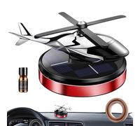 Solar Rotating Car Air Freshener - Compact Helical Fan Perfume Unit, Quick Exchange Cups | Renewable Energy Purifier, Geometric Design