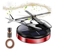 Solar Rotating Car Air Freshener- War 1 Helicopter Car Perfume Ornament, 150g | 10.5x8.5x6cm Aromatherapy Diffuser With Incense Sheet And Oil For Relief From Fatigue