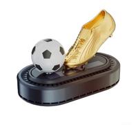 Solar Rotating Football Car Air Freshener Gold Alloy 11.5cm Turbo | ABS Alloy construction Plant-based essential oils Elegant gold football shape Refreshing scent High temperature