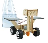 Solar Rover Building Kit - Solar Powered Car Assembly, Student Science Experiment Toy, Creative DIY Lunar Robot Model for Kids Boys Elementary Classroom Home Birthday