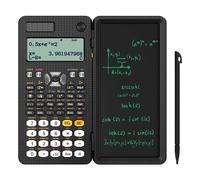 Solar Scientific Calculator with LCD Notepad 417 Functions Professional Portable Foldable Calculator for Students Upgraded 991ES 6.5 inch 991ES black
