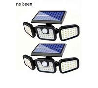 Solar Security Lights Motion Sensor, 3,head, Ip65 Waterproof, 270 Detection