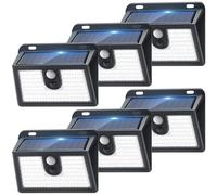 Solar Security Lights Outdoor, 149 LED Motion Sensor Light with 3 Lighting Modes IP65 Waterproof 270° Wide Angle Solar Powered Lights Wall Light for Door, Fence, Yard, Garage, Garden Cool White 6 Pack