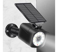 Solar Security Lights Outdoor, Dummy Camera 1000LM Super Bright Spotlight Solar Lights with PIR Motion Sensor IP65 Waterproof LED Floodlight Outdoor