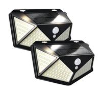 Solar Security Lights Outdoor,Upgraded 270° Wide Angle & IP65 Waterproof,Wireless Solar Motion Sensor Wall Light with 3 Modes Super Bright LED for Front Door Garden Yard Fence Garage Pathway (2 Pack)