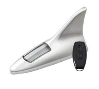 Solar Shark Fin Light LED Strobe Roof Auto for flash Solar Shark(silver)