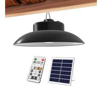 Solar Shed Light - Solar Pendant Light, Solar Security Lights | Dimmable Lighting Solar Powered, Lights Solar Powered with Remote, Dimmable Lighting for Gazebo, Barn, Garage and Indoor