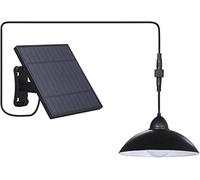 Solar Shed Light with Remote Control, Garage Light Solar Indoor Pendant Light Hallway Lights with Timer Function,3 Brightness Adjustable,16.4Ft Cable,IP65 Waterproof