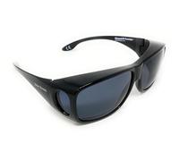 Solar Shield Polarised Optical Covers Sunglasses for over Spectacles, Black Gloss, Category 3 Tint, UV Protection 574