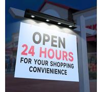 Solar Sign Lights Outdoor for Address, Real Estate, Billboard, Outside, Bar | 6000K White Lighting Dusk to Dawn Down Light LED Solar Powered Waterproof