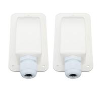 Solar Single Cable Entry Gland Housing, ABS M20x1.5 Connector 6-12mm² Cable Compatibility, Solar Panel RV Boat Yacht Roof, M20x1.5 IP68 Waterproof, Replacement for Solar Panel Roof Installation(White)