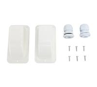 Solar Single Cable Entry Gland Housing for RV Boat Yacht Roof (White)