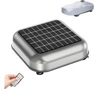 Solar Smart Retractable Car Cover, Automatic Waterproof All Weather Outdoor Protection With Remote Control Anti Theft System Silver 3M