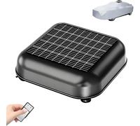 Solar Smart Retractable Car Cover, Automatic Waterproof All Weather Outdoor Protection With Remote Control Anti Theft System Black YXXXL