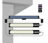 Solar Smart Sensor Lamp - Three Mode Outdoor Wall Light with Remote Control Function, Walls Ambiance Pendant Lighting Fixture Design | for Landscape Pathway Fence Patio Porch Backyard Garden Driveway