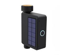Solar Smart Water Valve With WiFi Control, IP65 Waterproof & 100M Range, 2.4G Wireless Irrigation Timer (177x112x47mm), Built-in Flow Meter & Lithium Battery, 0.2-0.8Bar Pressure