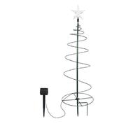 Solar Spiral Christmas Trees, Outdoor Light Up Christmas Pathway Markers with Colorful Lights, Waterproof & Auto On/Off Xmas Decoration for Patio Yard Walkway Driveway, Out of The Door (Warm White)