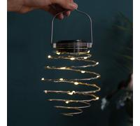 Solar Spiral Lights, Creative Iron Art Lanterns, LED Hanging Decorative Lamp for Outdoor, Garden, Patio, Porch, Path, Yard,String Lights Decoration