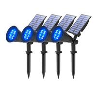 Solar Spotlights,T-SUNUS IP65 Waterproof Outdoor Solar Lights Landscape Lighting Wall Light Auto On/ Off for Tree,Patio, Yard, Garden 4Pack