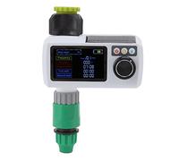 Solar Sprinkler Timer Garden Irrigation Timer Solar Rain Sensing Automatic IP68 Real Time Self Inspection Large Screen Display for Balcony Courtyard Shed Automatic Irrigation