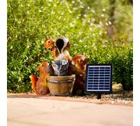 Solar Squirrels Cascading Water Feature Battery Backup Lights 39cm Primrose Stone One Size