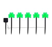 Solar St Patricks Day Lights - St Patricks Day Garn Lights, Decor Solar Papiet Lights, St Patricks Day Decorations, Lucky Sign Irish Pathway Lighting, Outdoor Decorations
