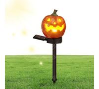 Solar Stake Lights Outdoor Pumpkin Design,LED Solar Landscape Lights | Halloween Decorations for Entrance Steps Sidewalk Camping Lawn Patio Parking Lot Driveway Path