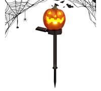 Solar Stake Lights Outdoor Pumpkin Design - Solar Garden Lights | Decorative Halloween Lantern For Patio Backyard Driveway Steps Lawn Entrance Camping Sidewalk Pathway Of Seasonal Outdoor Yard With Fe