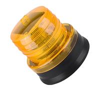 Solar Standard LED Emergency Warning Light, Car/Truck, Flash 60 Times/Min, Diameter 115mm, LED*4, Red/Yellow, 12-14V DC, Monocrystalline 2V 180MA (Yellow)