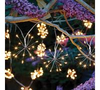 Smart Solar 10 Starburst Solar String Lights - Grey