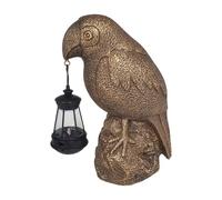 Solar Statue - Bronze Garden Decor Light, Solar Bird Garden Sculpture with LED Lighting, Weatherproof Statue for Path Lawn Yard | Decorative Landscape Lamp for Parties Weddings Birthdays Event