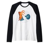 Solar Storm Earth Magnetosphere Radio Raglan Baseball Tee