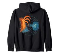 Solar Storm Earth Magnetosphere Radio Zip Hoodie