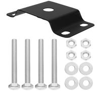 Solar Street Light Pole Mount Kit with Iron Bracket Black