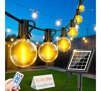 Solar String Festoon Lights Outdoor - Remote Control 30M / 98.4ft IP65 Waterproof LED Garden Lights Weatherproof Solar Powered Outside Light for Gazebo Pergola Patio