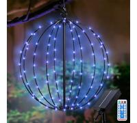 Solar String Light Garden, Metal Solar Lantern Lights 8 Modes 120 LEDs Waterproof Hanging Lights with Remote Solar Ornaments Lantern Lights for Outdoor Christmas Wedding Party Decoration