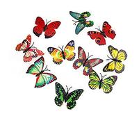 Solar String Lights 3D Butterfly Led Light Artificial Colorful Wall Light Stickers Decor for Festival Party Birthday Wedding Xmas Nursery Butterfly LED Light,Butterflies Night