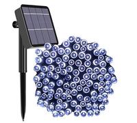 Solar String Lights Outdoor, 65ft 200 LED Solar Garden Fairy Lights Waterproof 8 Modes Solar Powered Decorative Lights for Patio, Garden, Yard, Tree, Home, Party - Cool White [Energy Class A+++]